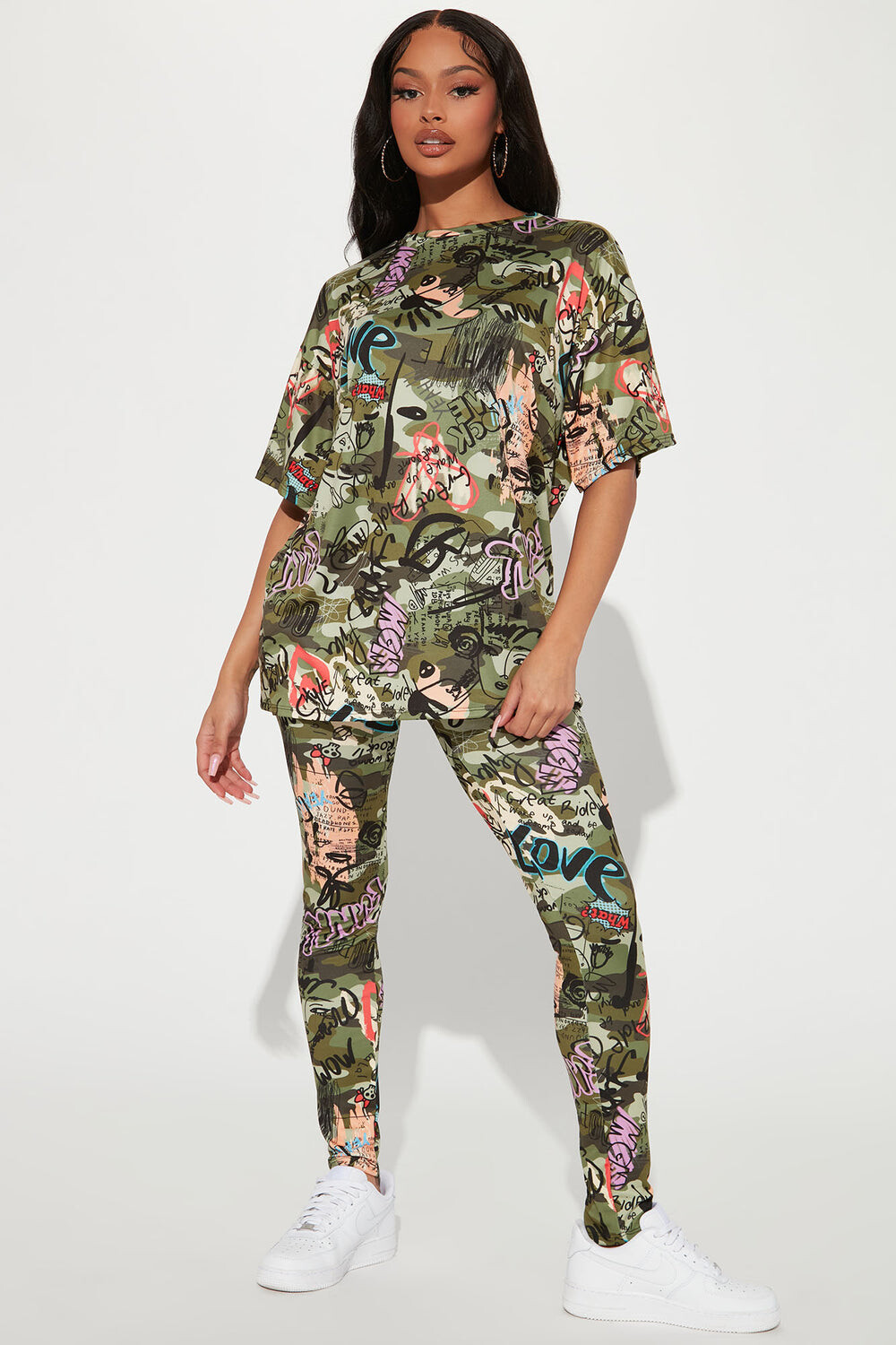 

Леггинсы Fashion Nova TP4240, оливковый