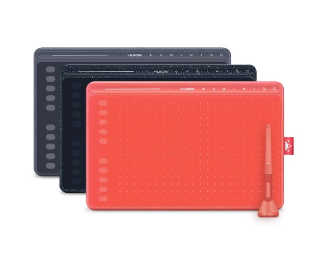 Графический планшет Huion HS611, красный графический планшет huion h1161 черный
