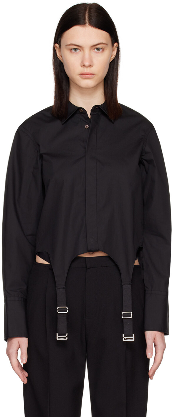 

Черная рубашка с подвязками Dion Lee