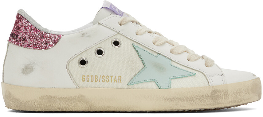 

Белые низкие кеды Super-Star Golden Goose
