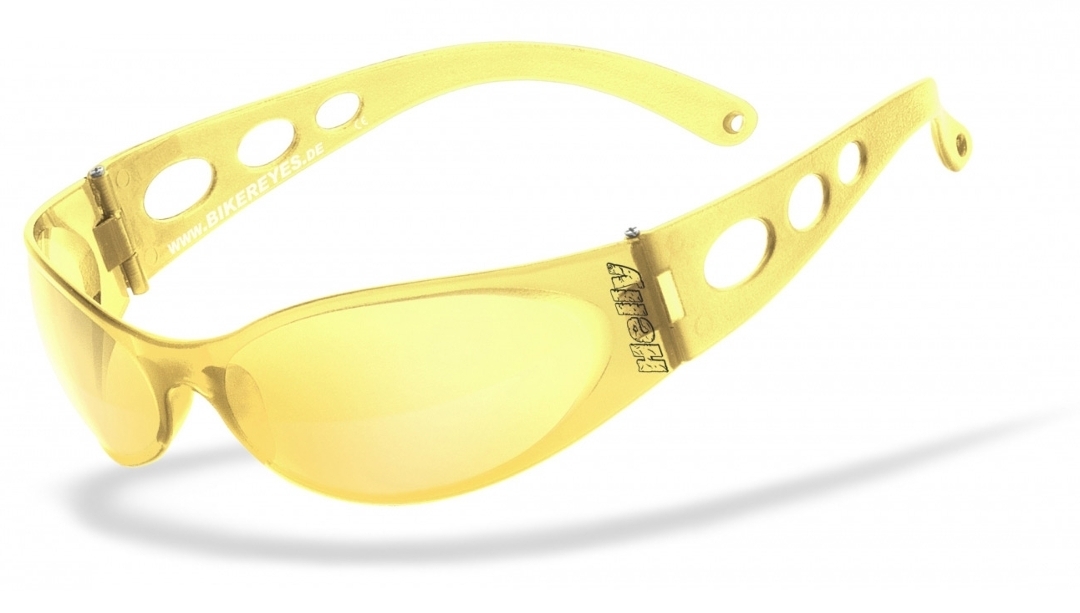 солнцезащитные очки желтый черный Очки Helly Bikereyes Pro Street солнцезащитные, желтый