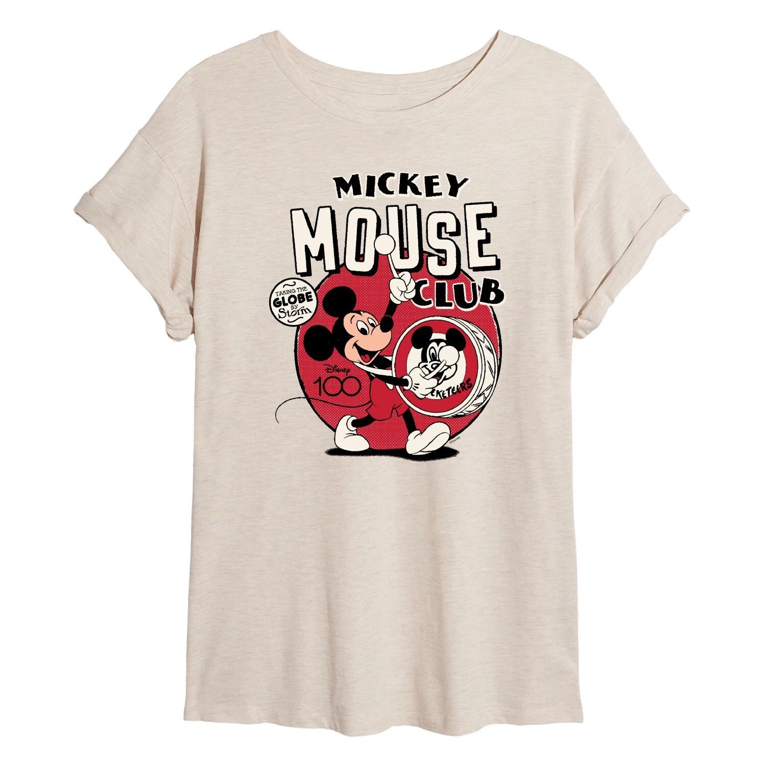 

Струящаяся футболка с кругом Микки Мауса Disney 100 Juniors Disney