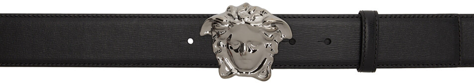 

Черно-серебристый ремень 'La Medusa' Versace
