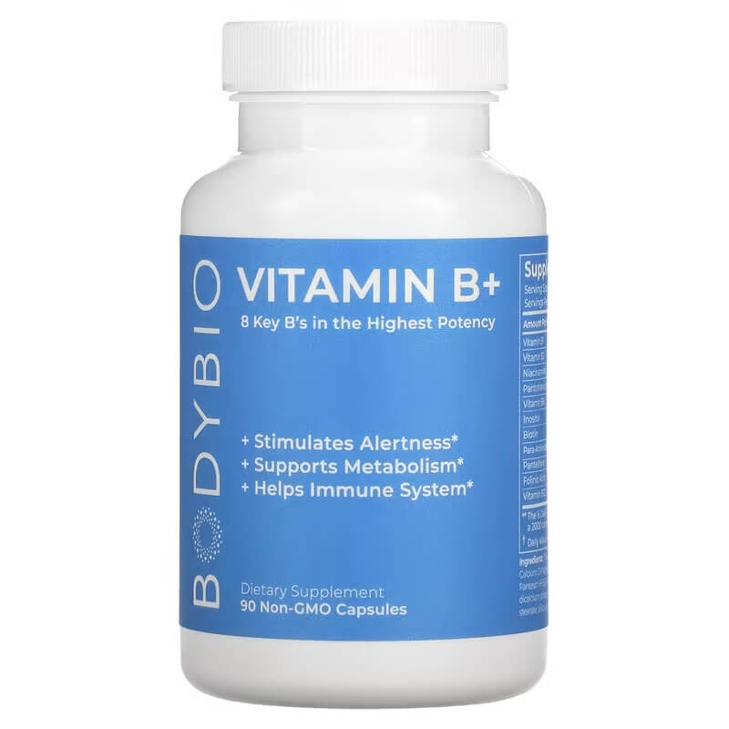 Витамин В+ Bodybio, 90 капсул