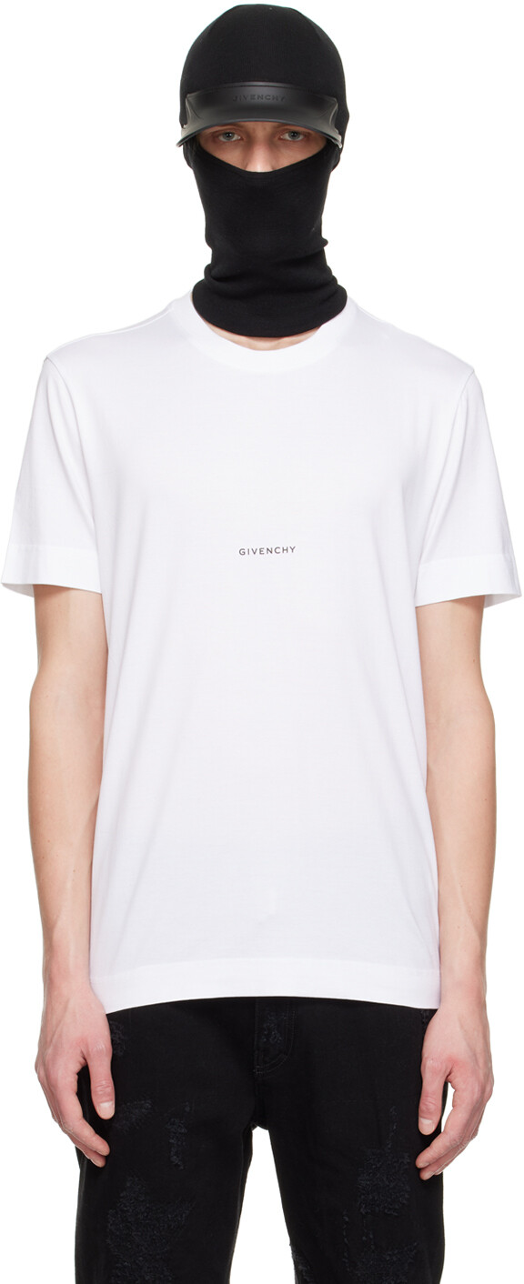 

Белая облегающая футболка Givenchy