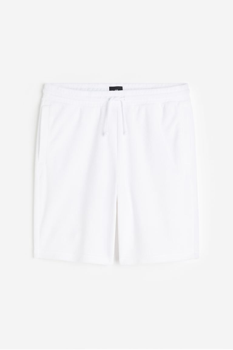 

Махровые шорты до колен свободного кроя H&M, белый