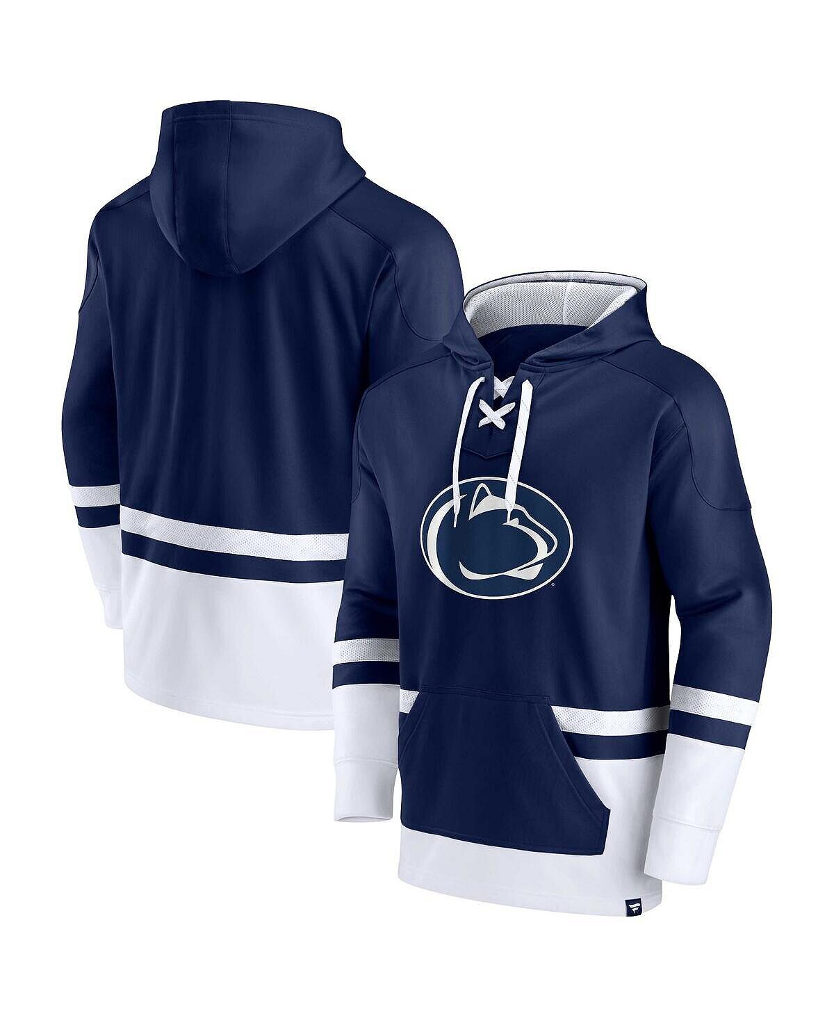 

Мужская фирменная темно-синяя толстовка с капюшоном penn state nittany lions first battle pullover Fanatics, синий