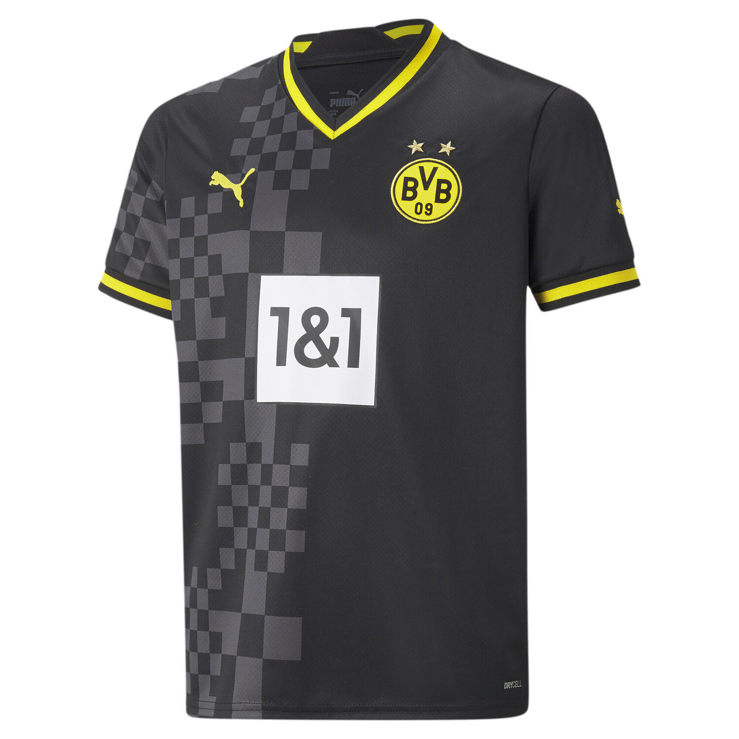 

Футболка Borussia Dortmund 22/23 Away Youth PUMA, черный/серый
