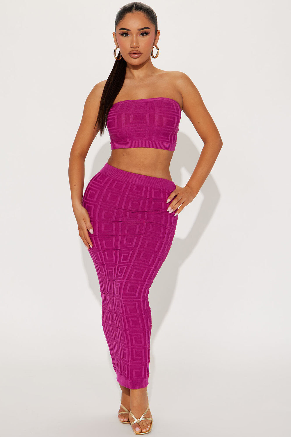 

Юбка Fashion Nova SW3065, пурпурный