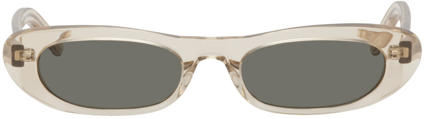 

Бежевые солнцезащитные очки SL 557 Shade Saint Laurent