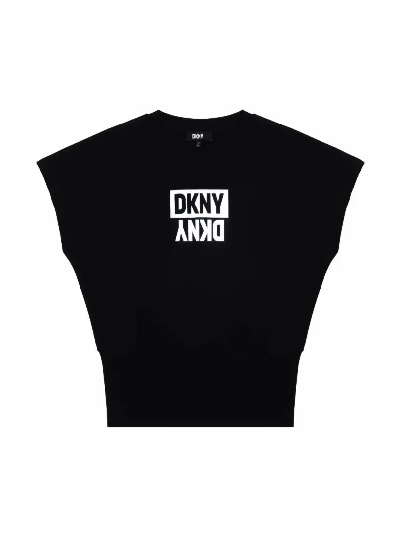 

Хлопковый топ с логотипом DKNY