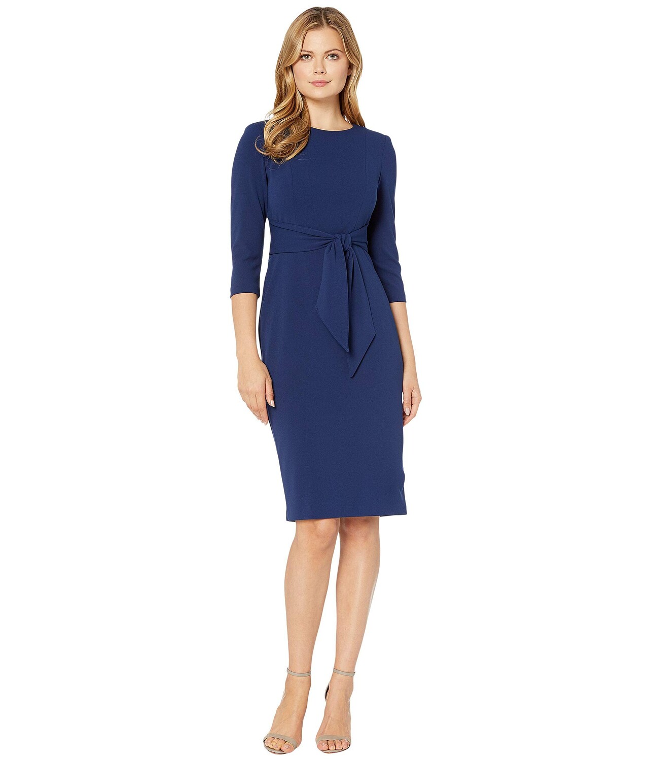 

Платье Adrianna Papell, Knit Crepe Tie Waist Sheath Dress