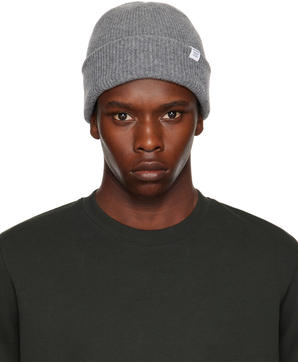 

Серая шерстяная шапка Norse Projects
