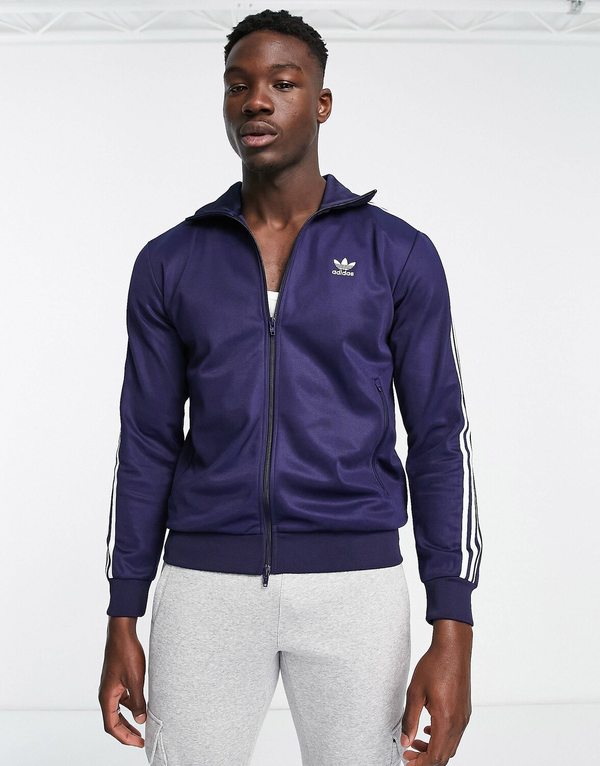 

Синяя спортивная куртка на молнии adidas Originals Adicolor Classics Beckenbauer