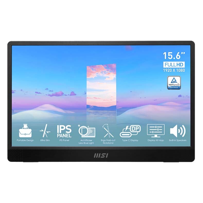 

Портативный монитор MSI PRO MP161 15.6'', FullHD, черный