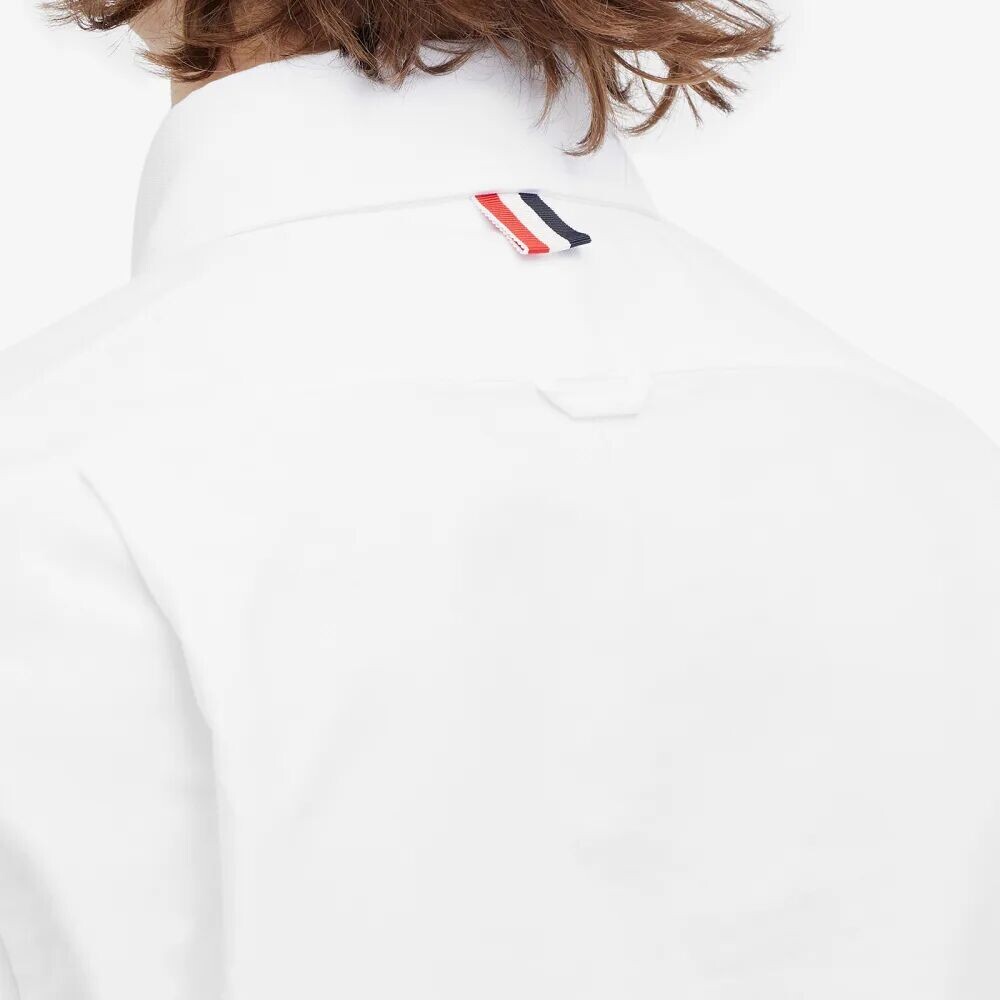 

Thom Browne Оксфордская рубашка с 4 полосками Mogador, синий