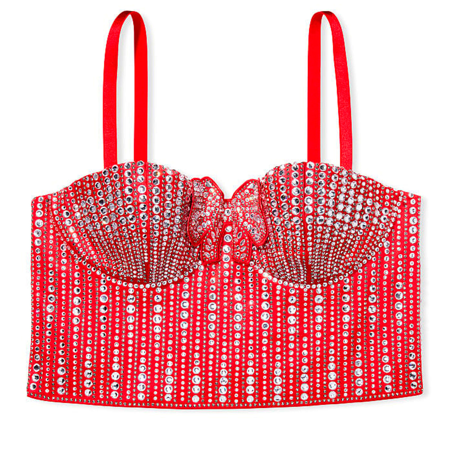 

Корсет на легкой подкладке Victoria's Secret Dream Angels Embellished Bow, красный