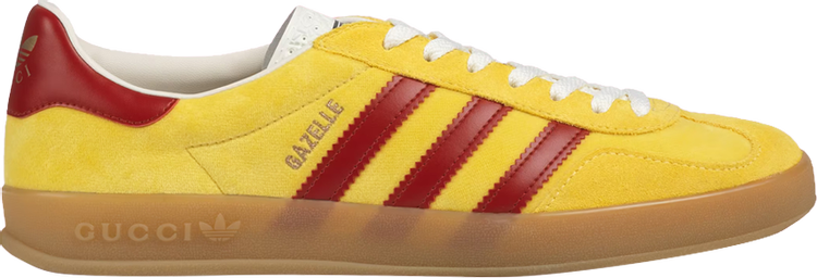 Кроссовки Adidas Adidas x Gucci Gazelle 'Yellow Velvet', желтый - фото