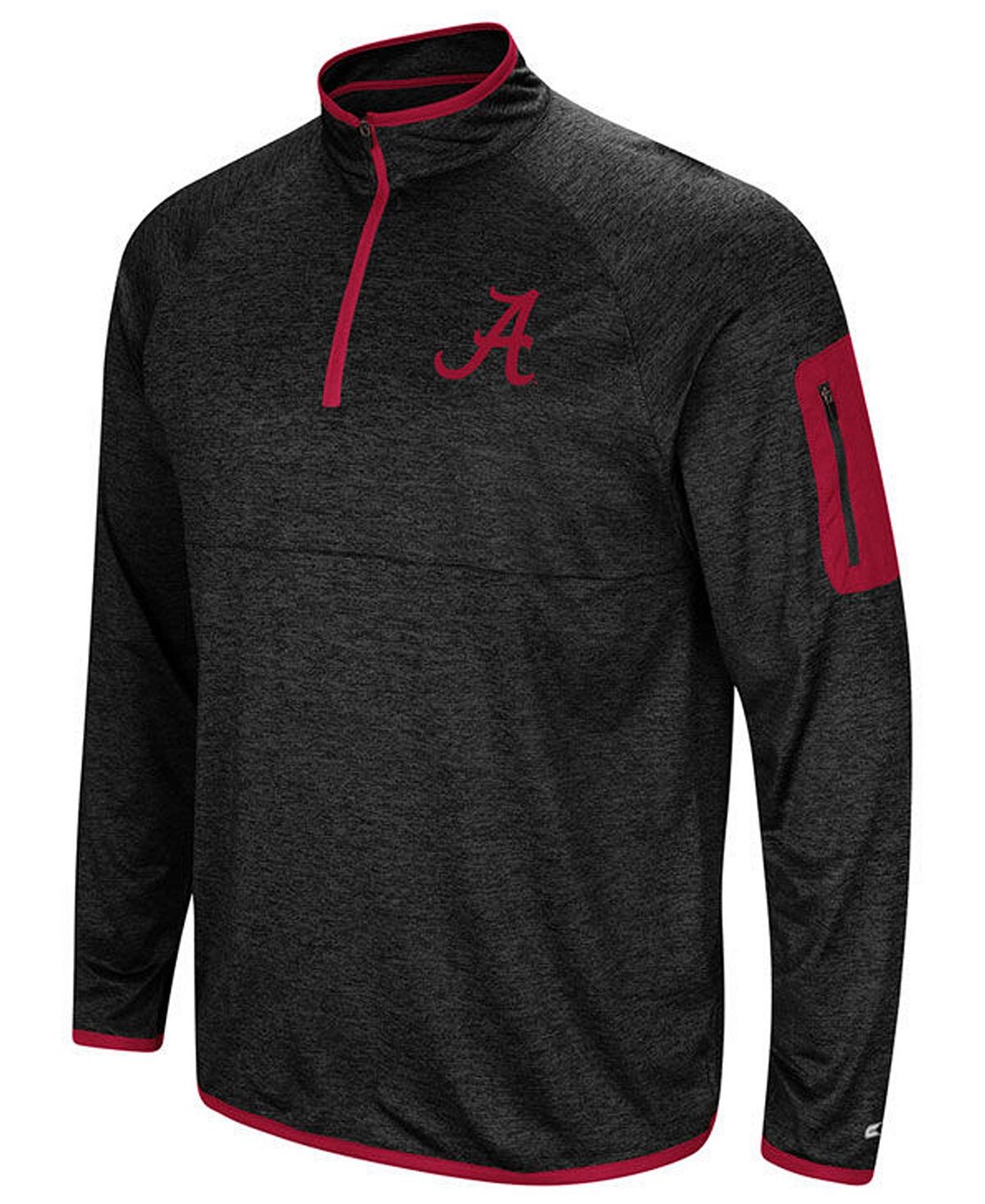 

Мужской пуловер alabama crimson tide amnesia с молнией на четверть Colosseum, черный