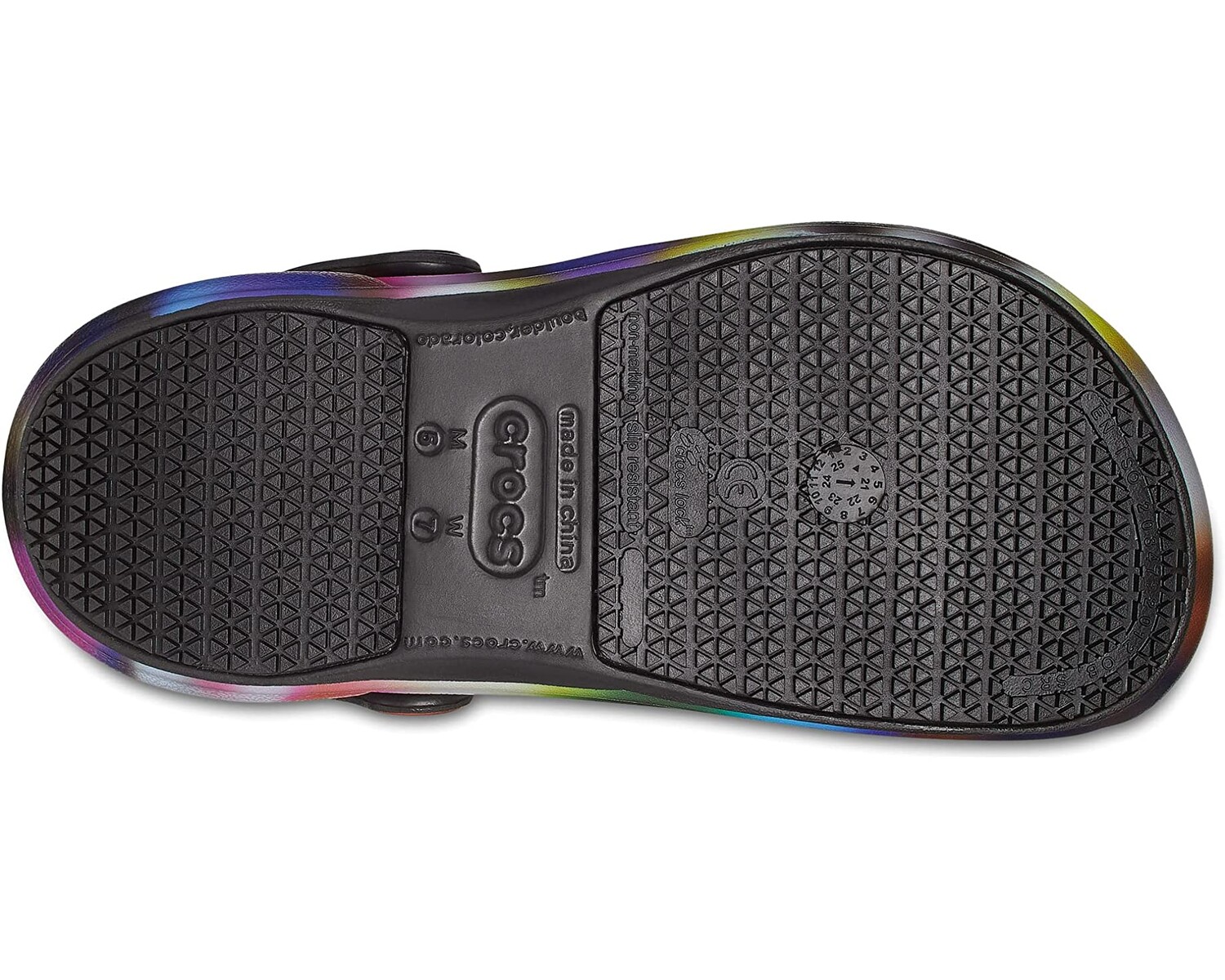 

Сабо Work Bistro Graphic Clog Crocs, черный