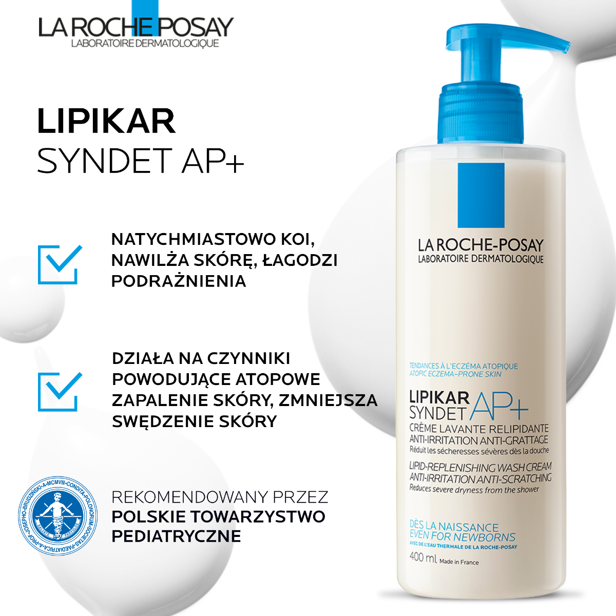 La Roche-Posay Lipikar Syndet AP+ крем для мытья тела, 400 ml – заказать с  доставкой из-за рубежа через онлайн-сервис «CDEK.Shopping»