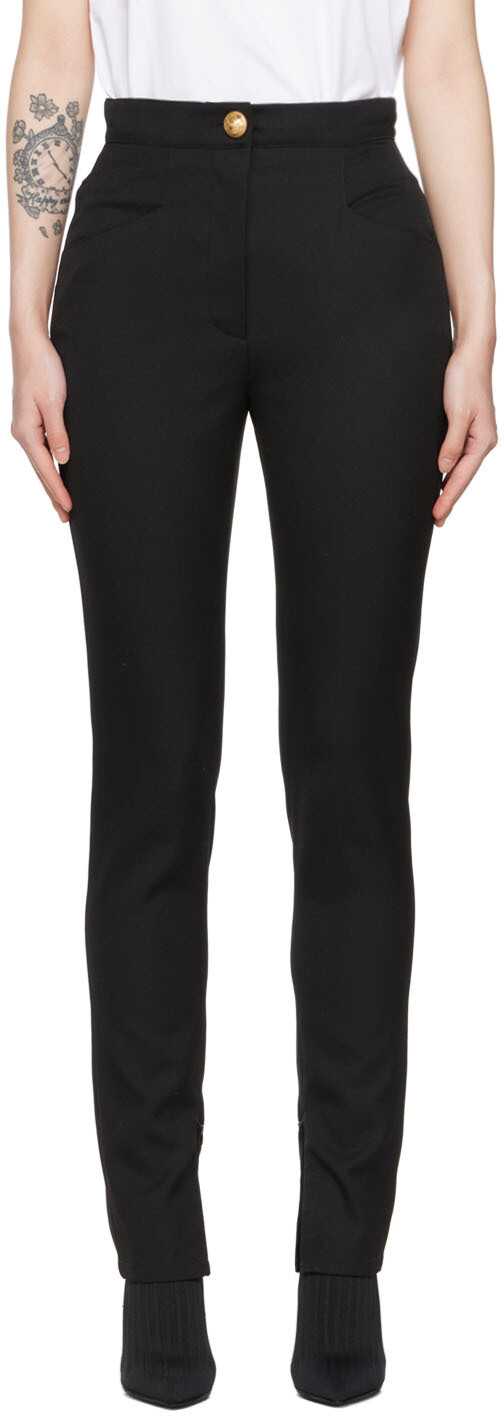 

Черные леггинсы Grain de Poudre Balmain