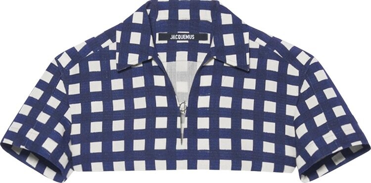 

Блуза Jacquemus Le Haut Bebi Blouse 'Navy Check', синий