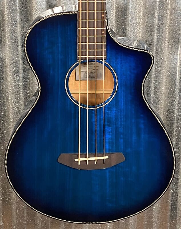 

Breedlove Pursuit Exotic S Concert Twilight CE Acoustic Electric 4 String Bass #6558