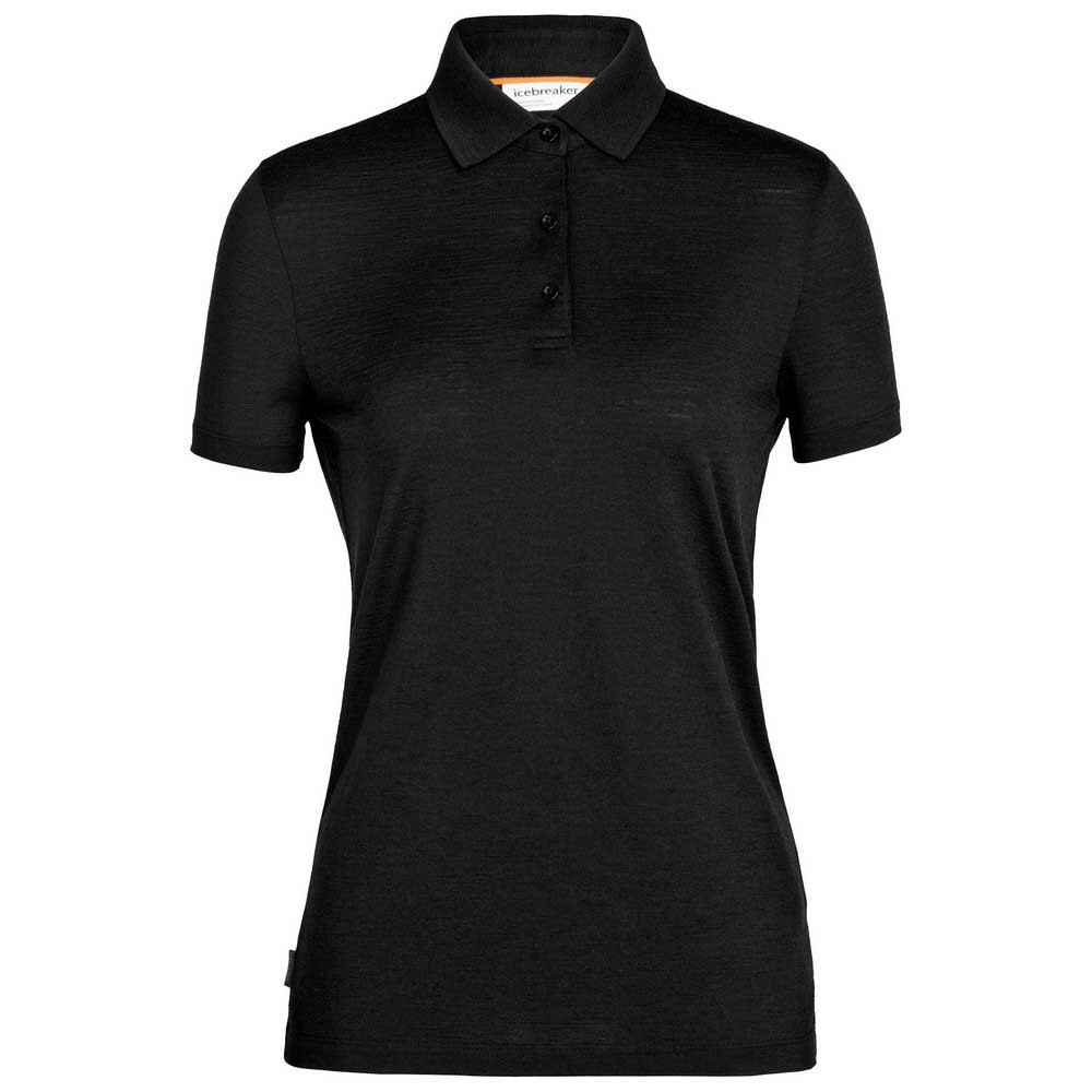 

Поло с коротким рукавом Icebreaker Tech Lite II Merino, черный