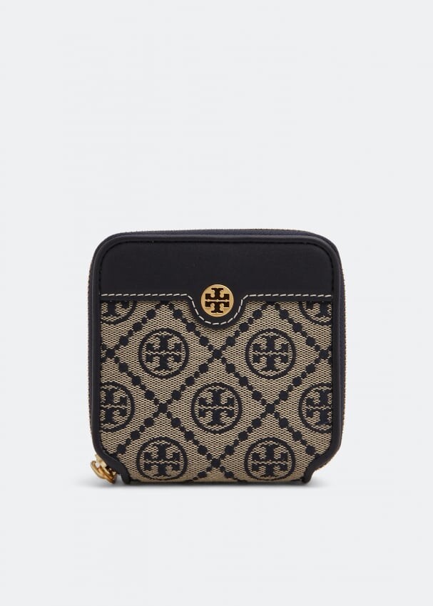 

Кошелек TORY BURCH T Monogram jacquard bi-fold wallet, синий