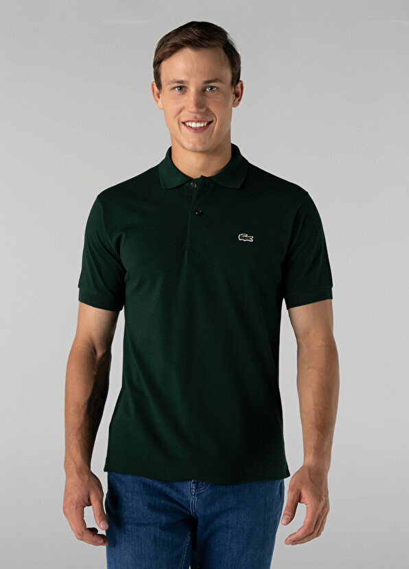 

Classic fit l.12.12 темно-зеленая мужская футболка-поло Lacoste, Зеленый