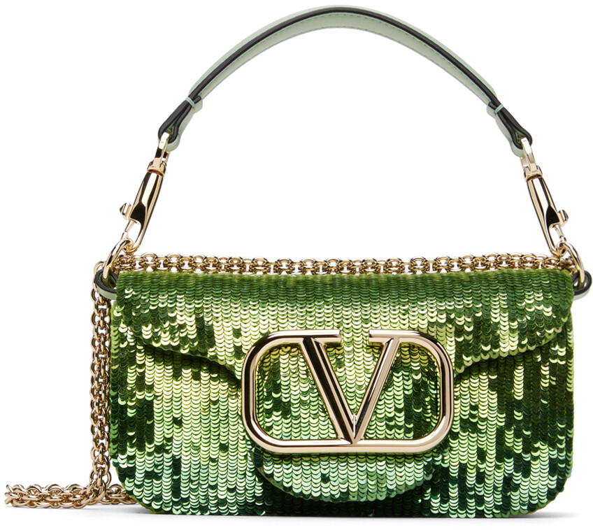 

Зеленый Смолл Лок Рюкзак Valentino Garavani