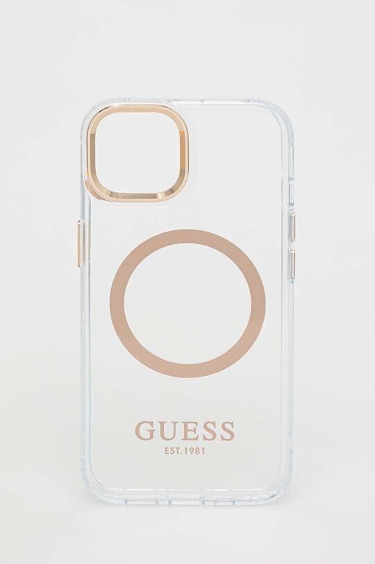 

Чехол для iPhone 13 6,1 дюйма Guess, золотой