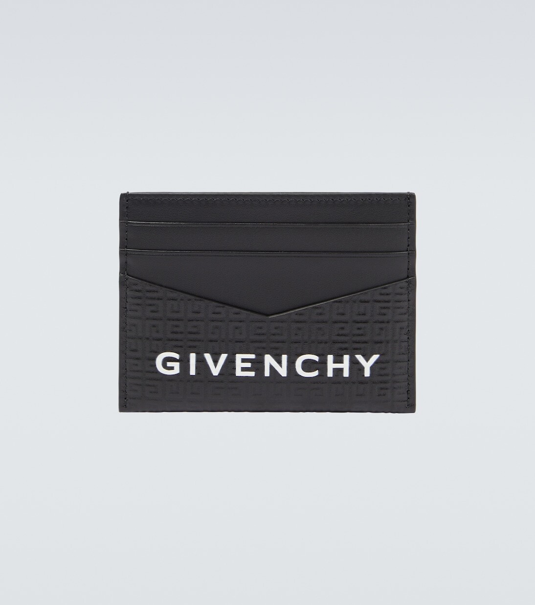 

Кожаный визитница с логотипом Givenchy, черный