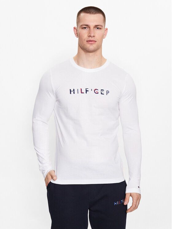 

Облегающий крой с длинными рукавами Tommy Hilfiger, белый