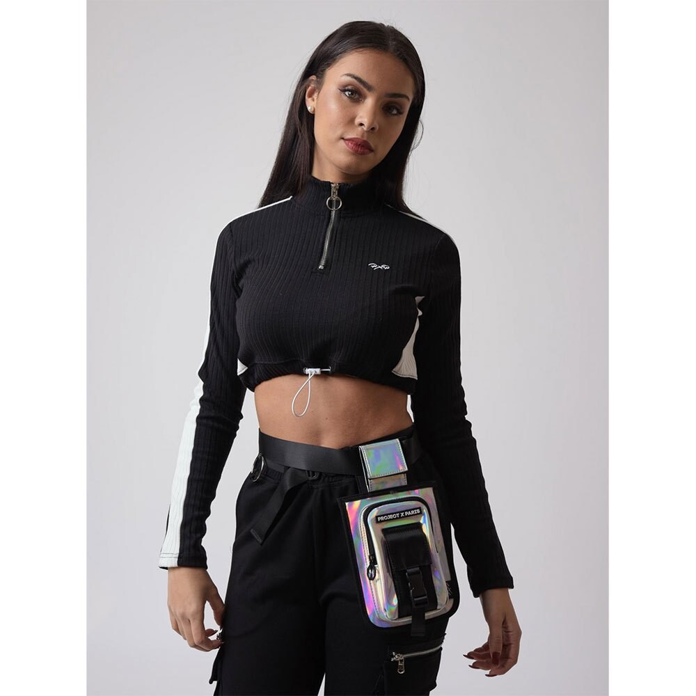 

Толстовка Project X Paris F202031 Half Zip, черный