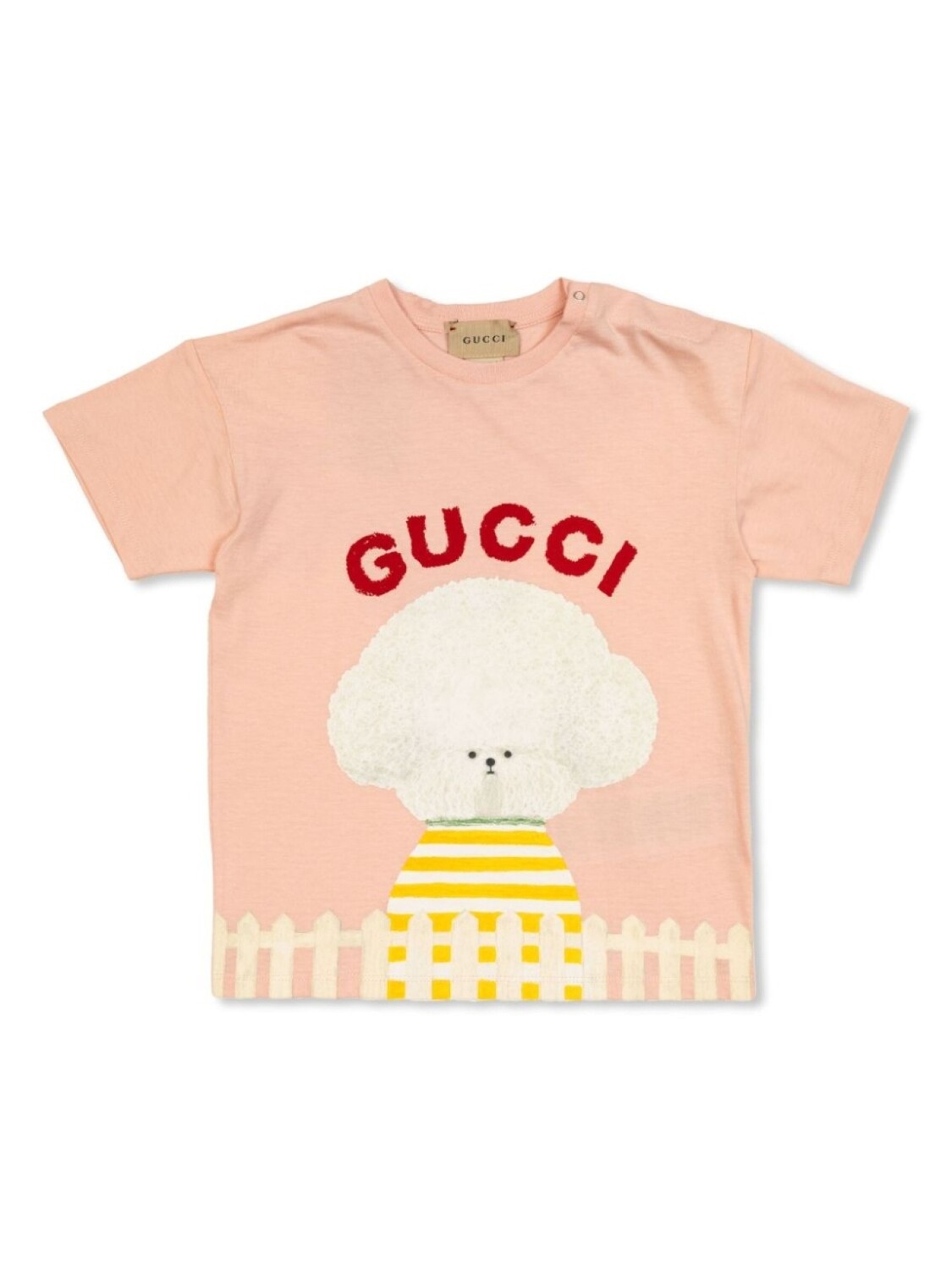 

Gucci Kids футболка из хлопка с принтом, розовый