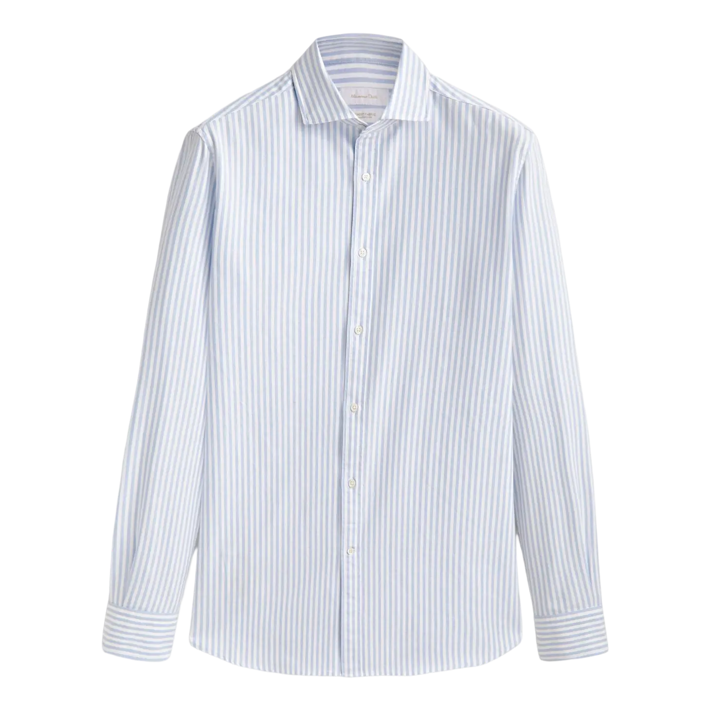 

Рубашка Massimo Dutti Slim Fit Cotton Striped Oxford, голубой