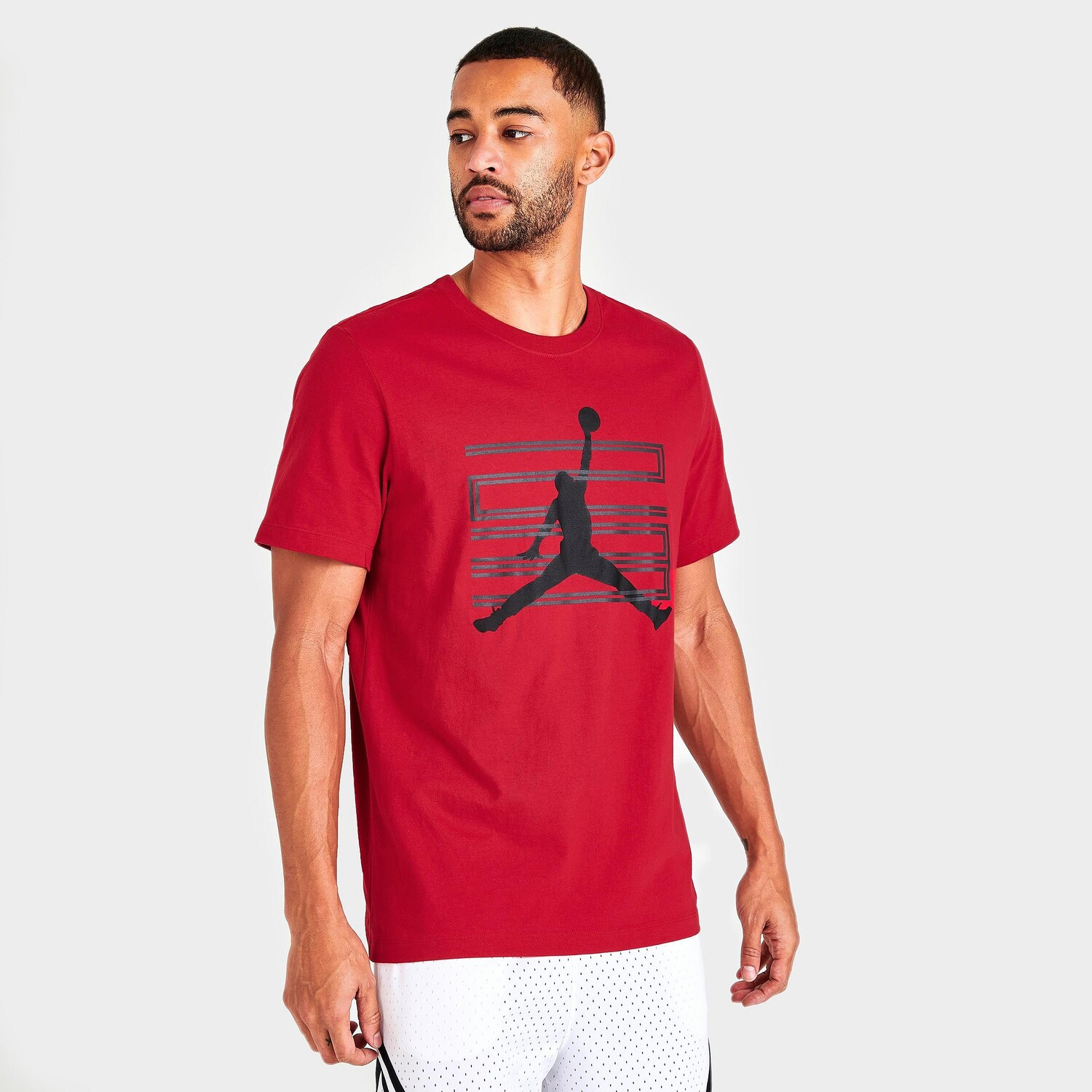 

Мужская футболка с рисунком Jordan XI, красный