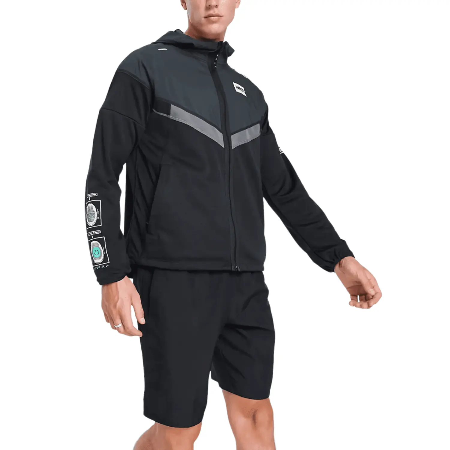 

Куртка Nike Running Dye Windrunner Packable, черный