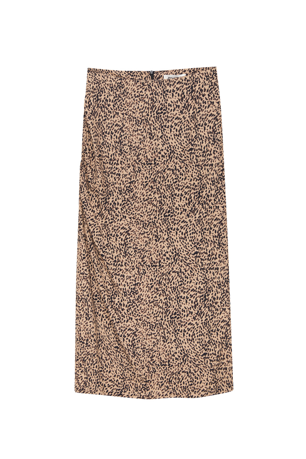 

Юбка Pull&Bear Printed Midi With Side Slit, коричневый