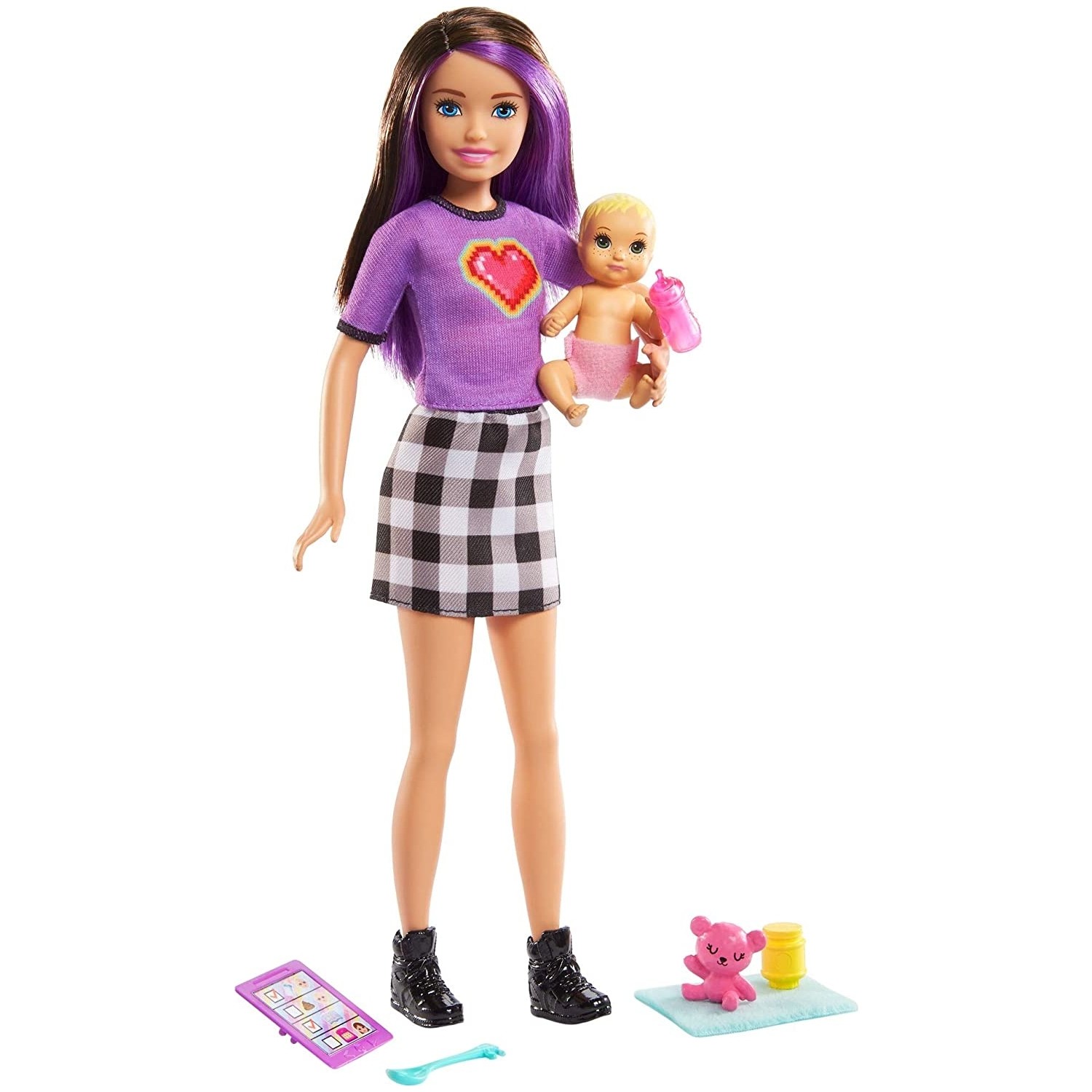 Игровой набор Barbie Skipper Babysitters кукла barbie new long hair fantasy doll blone hrr00