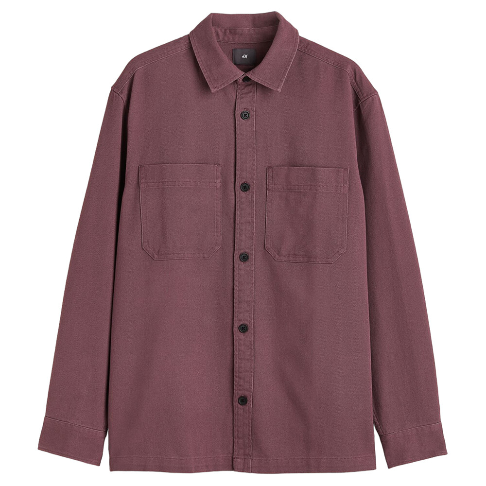 

Куртка-рубашка H&M Regular Fit, темно-розовый