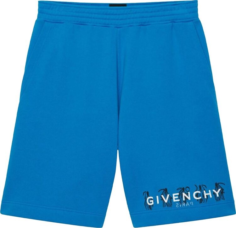 

Шорты Givenchy Boxy Fit Reversed Print Shorts 'Bright Blue', синий