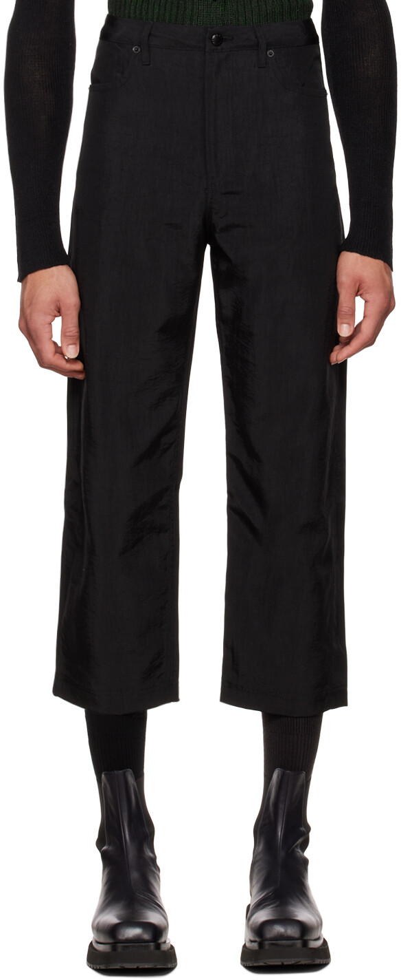

Брюки черной шелухи Eckhaus Latta
