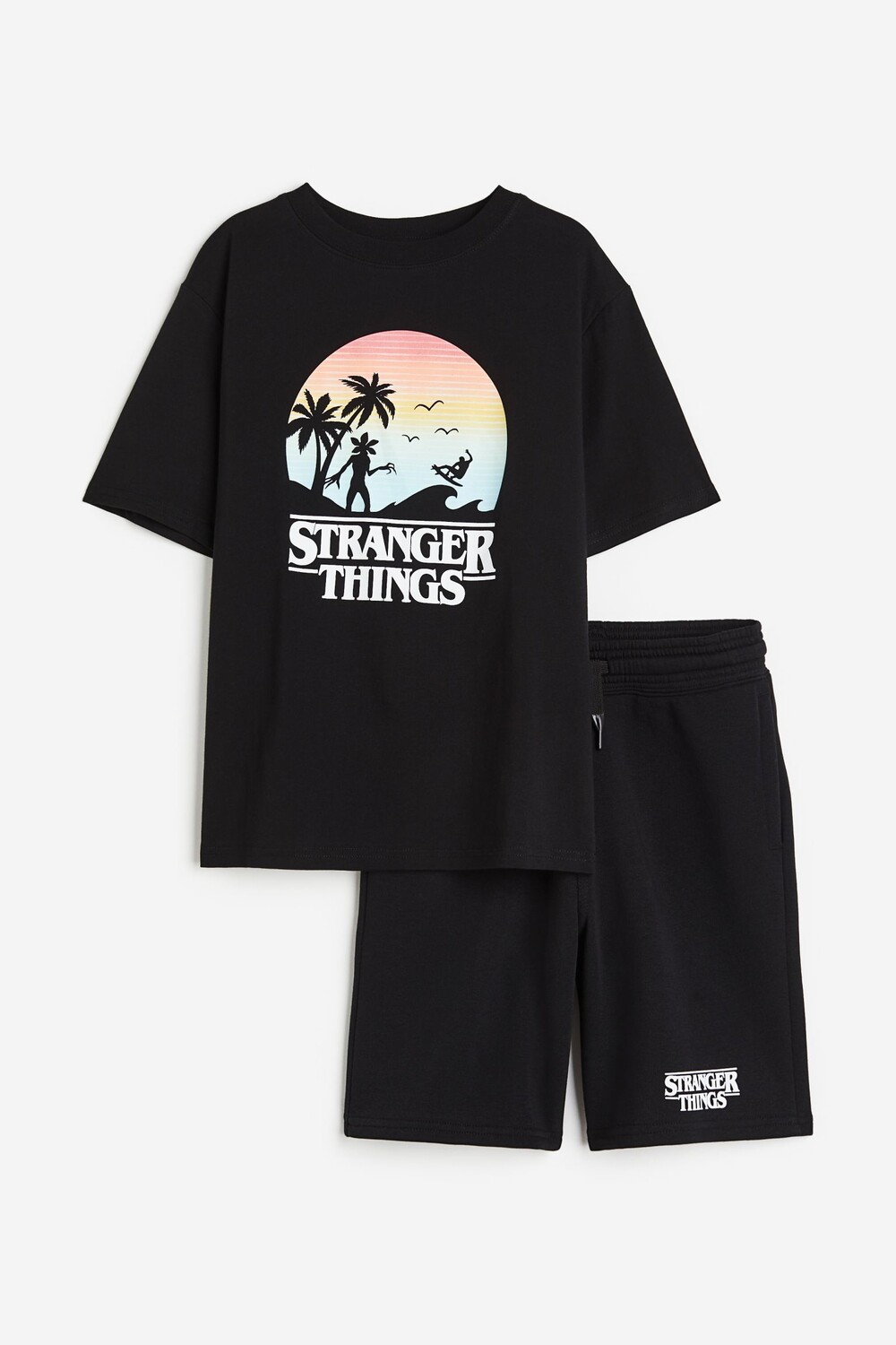 

Комплект H&M Stranger Things Printed, 2 предмета, черный