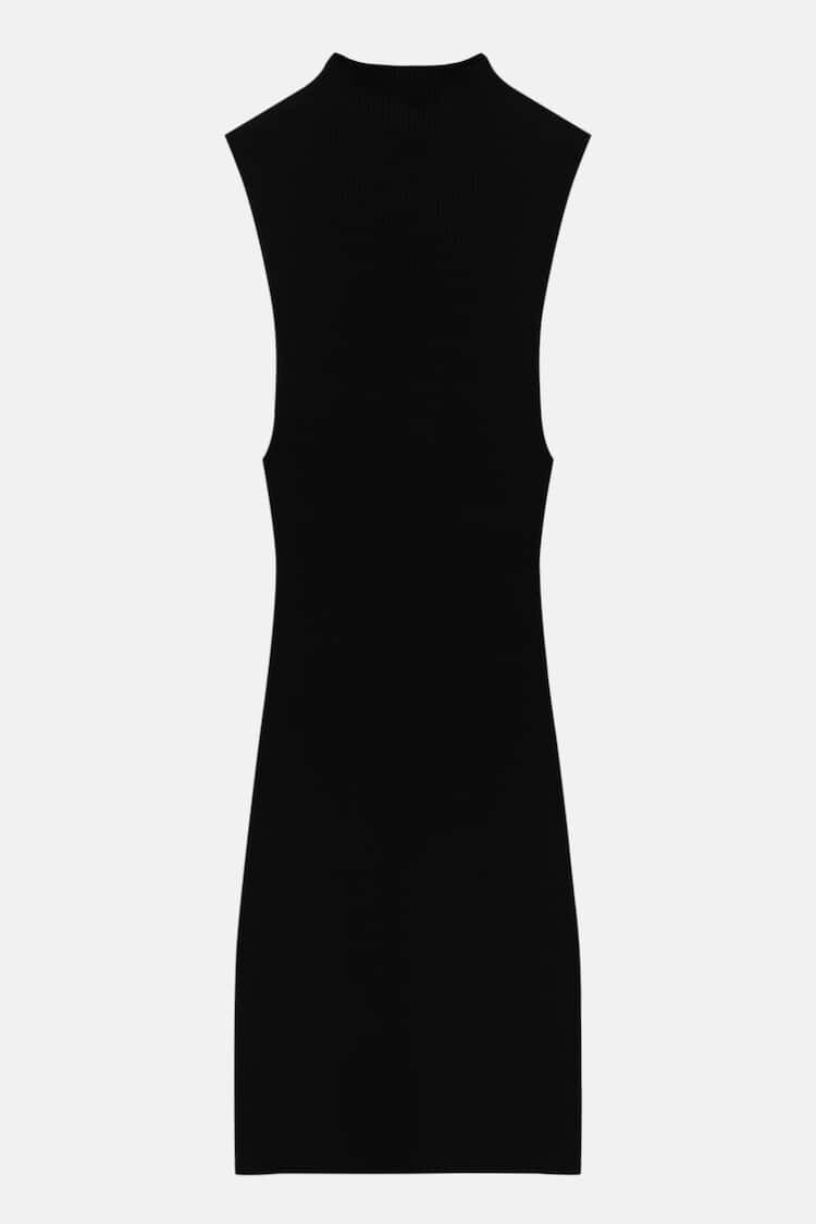 

Платье Pull&Bear Short Ribbed, черный