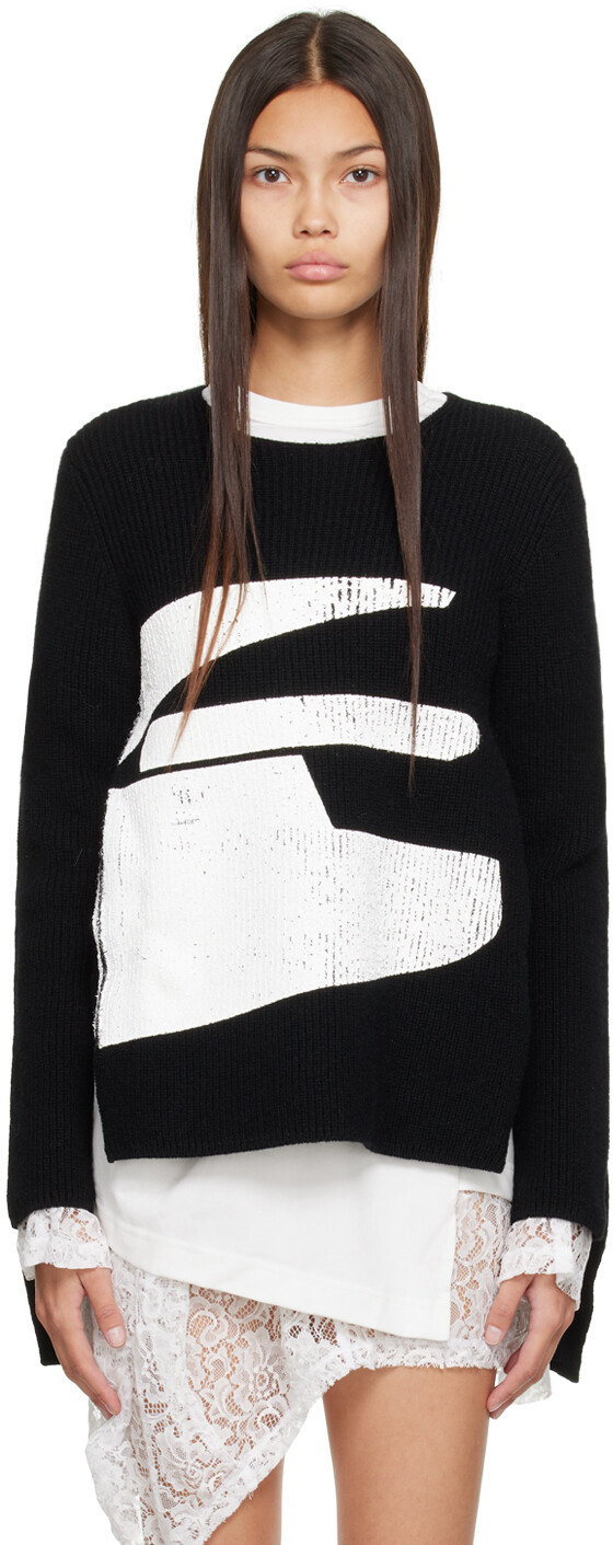 

Черный асимметричный свитер Comme des Garçons