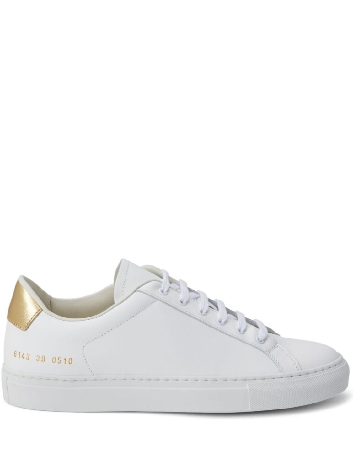 

Общие проекты Ретро кожаные кеды Common Projects, белый