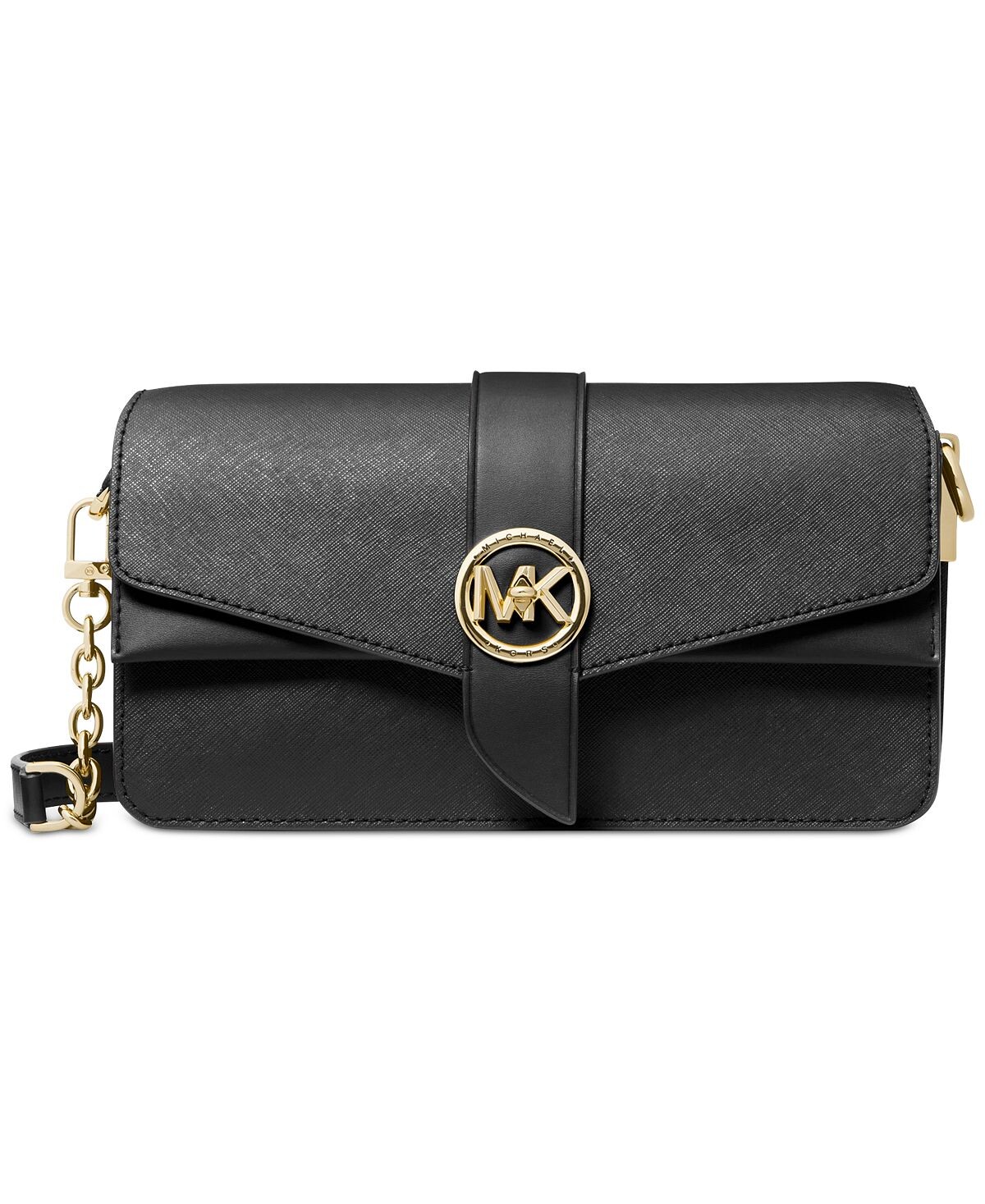 

Кожаная сумка через плечо greenwich convertible Michael Kors, черный
